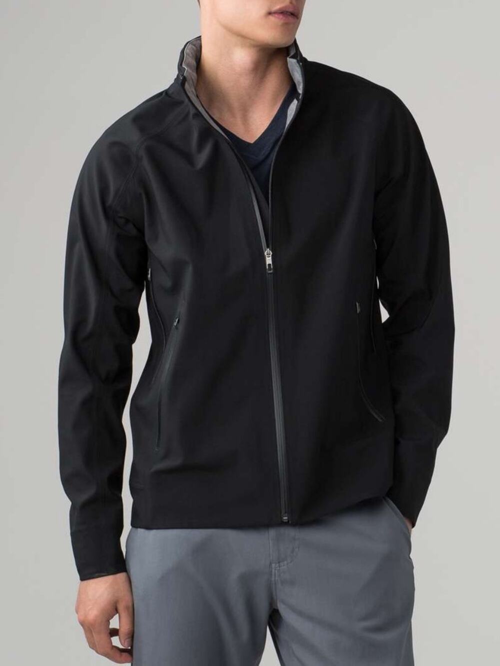 Lululemon Furtive Jacket Gray And Blue Size Medium